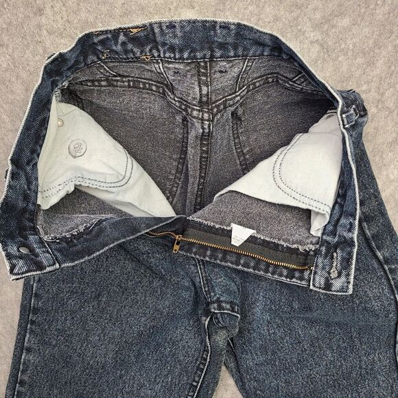 Vintage Lee Mom Jeans Women's 10 Petite (26x27) Blue High Rise USA Made Retro - Picture 10 of 12